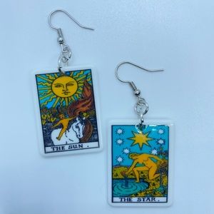Tarot card earrings (Brand New)